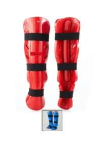 Shin & Instep protection pads Blue or Red