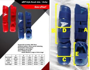  Shin and Instep with Foot Protector WKF Style
